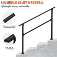 thumbnail image 2 of Kojooin Rampes à Main pour Marches Extérieures, Rambarde d'Escalier Extérieure en Alliage d'Aluminium avec Trousse d'Installation, Rampes à Main Extérieures pour Marches Extérieures Rambarde de Porche, Rambarde à 2-3 Marches pour Béton, 2 of 6