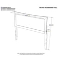 thumbnail image 3 of Leo & Lacey Full Panel Headboard in White, 3 of 3