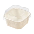 thumbnail image 2 of Birdeem Disposable Paper Takeout Boxes With Clear Lids, Square Bakery Packaging Containers for Desserts, Cakes, and Fruit, Bulk 50 Pack, 2 of 7