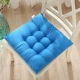 thumbnail image 1 of Solid Color Frosted Dining Chair Cushion, Thick Linen Fabric Seat Pad for Office Desk, Student, and Home Use (All Season), 1 of 1