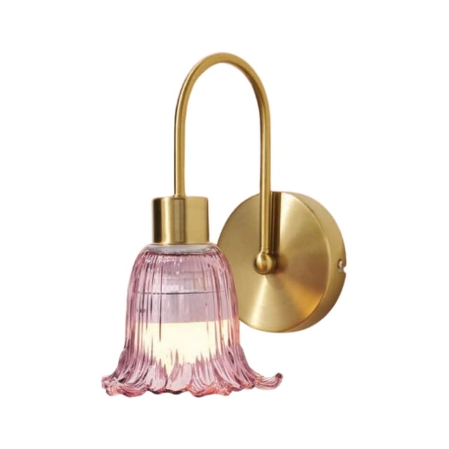 Beautiful Pink Flower Petal LED Rechargeable Wall Sconce by Drew Barrymore
