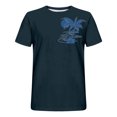 thumbnail image 2 of SDNall Shorts pour Hommes Imprimé Col Rond Mode Décontractée Manches Courtes Blouses Chemises Chemises pour Hommes, Tee-Shirts Manches Longues pour Hommes, Chemises Manches Longues pour Hommes, 2 of 4