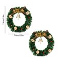 thumbnail image 3 of WLOELOEW Style A 2 Piece Christmas Magnetic Wreath Ornament Refrigerator Magnet For Holiday Home Kitchen Decor Festive A, 3 of 7