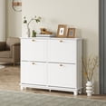 thumbnail image 2 of HOMCOM Armoire à Chaussures Étroite avec 4 Tiroirs Basculants 5 Pieds pour Entrée Blanc, 2 of 10