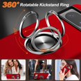 thumbnail image 5 of KOMI for Google Pixel 8 Case, Slim Fit Case for Pixel 8 with Ring Holder Kickstand [Military Grade Drop Tested] [TPU+PC] Dual Layer Shockproof Protective Phone Case for Google Pixel 8, Red, 5 of 5