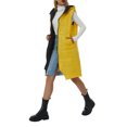 thumbnail image 4 of Kmbangi Gilet Long Sans Manches à Fermeture Éclair, Coupe Ajustée, Uni, Décontracté pour Femmes, 4 of 9