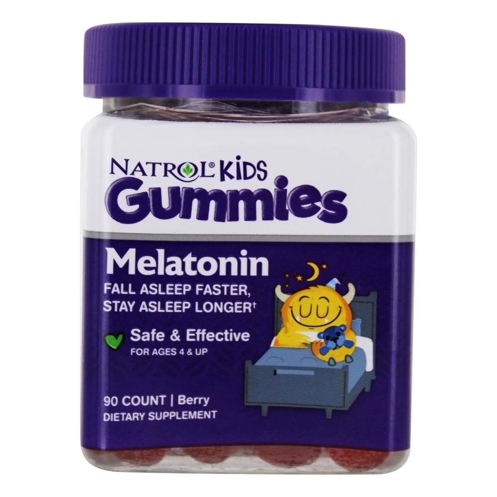 Natrol - Kids Melatonin Gummies Sleep Support Berry 1 mg. - 90 Gummies