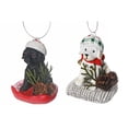 thumbnail image 1 of Décoration De Chien En Résine Christman - Lot De 2, 1 of 3