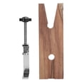 thumbnail image 3 of Fdit Professional Jewelers Bench Pin Clamp Fixer V-Slot C-Clamp Mount On Table Wooden Workbench For Jewelers Making Processing Tool, 3 of 8