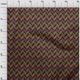 thumbnail image 2 of oneOone Georgette Viscose Fabric Herringbone Geometric Print Fabric BTY 42 Inch Wide, 2 of 4