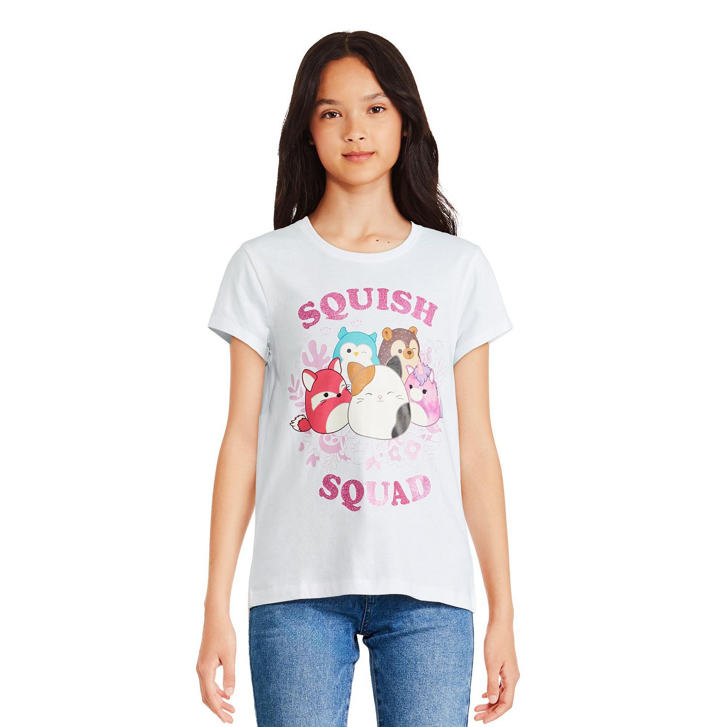 T-shirt à manches courtes Squishmallows pour filles