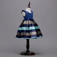 thumbnail image 4 of Robe de Princesse pour Tout-Petit Fille Bébé Nœud Rayé Robe de Concours Robe de Soirée, 4 of 5