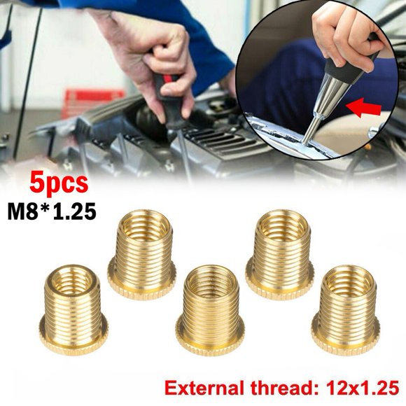 Gear Shift Knob Thread Adapter Nut Insert Kit for Manual Transmission Applications with M10x1.25 M10x1.5 M8x1.25 Support