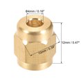 thumbnail image 2 of Unique Bargains Écrou de Tube en Laiton Insert de Compression Écrous Hydrauliques M8 x 4mm 16 Pcs, 2 of 4