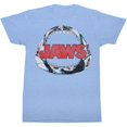 thumbnail image 1 of Jaws Bone Light Blue Heather Adult T-Shirt, 1 of 1