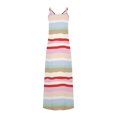 thumbnail image 4 of SMihono Robe d'Été Bohème pour Femmes Grande Taille Robes d'Été Décontractées Boho Imprimé Cerceau Robe Longue Maxi de Plage avec Poches, 4 of 5