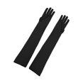 thumbnail image 1 of Unique Bargains Paires de Gants à Doigts Complets Extensibles pour Femmes, Longueur Opéra, 1 of 4