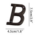 thumbnail image 2 of weibbin Creative Alloy House Wrought Iron Number with Wrought Iron Nails Pattern, Black Address Number Sign for Outside, Rustic Mailbox Number for Yard and House, 2 of 2