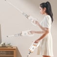 thumbnail image 3 of Handheld Vacuum Cleaner, Low Noise Powerful High Capacity Battery Upright Vacuum Cleaner White Multifunction Convenient 2 in 1  for Office, 3 of 7