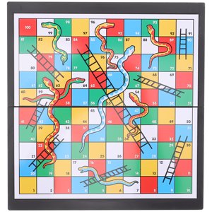 1 Set Snakes Ladders Board Game Funny Magnetic Chessboard Toy Magnet Game Board