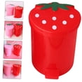 thumbnail image 4 of Sacs à Déchets Harpily Poubelle Grande Capacité Bonne Capacité de Poids Forme Exquise Pratique Haute Durabilité Décoratif Plastique Style Fraise Corbeille à Déchets Contenant à Ordures Maison, 4 of 4