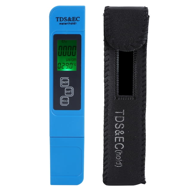 Compteur EC Numérique, Testeur Sensible de la Qualité de l'Eau, Type Stylo pour Aquariums Piscines Réservoirs à Poissons Éclairage Arrière pour Eau Potable