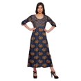 thumbnail image 1 of Moomaya Kurti Ligne A pour Femmes Kurti Longue Imprimée Robe Haut Indien pour Femmes, 1 of 5