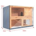 thumbnail image 2 of Rabbit Hutch Double Decker Cover Windproof Rabbit Cage, 2 of 4