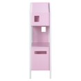 thumbnail image 2 of ACME Doll Cottage Bookcase in White & Pink, 2 of 7