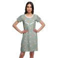 thumbnail image 1 of Moomaya Chemise de Nuit d'Allaitement à Patte de Boutonnage Imprimée pour Femmes, 1 of 5