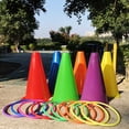 thumbnail image 4 of Circle Toy Set Parent-child Game Throw Hoop Music Cup Rainbow Tower Puzzle Toy Outdoor Throwing Plastic Ring, 4 of 10