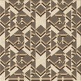 thumbnail image 1 of Ahgly Company Tapis d'Intérieur Lavable à la Machine, Carré, Transitionnel, Brun Café, Tapis de Zone, 8 Pieds Carré, 1 of 7