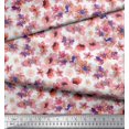 thumbnail image 3 of Soimoi Pink polyester Crepe Fabric Floral Print Fabric by The Yard 42 Inch Wide, 3 of 3