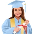thumbnail image 2 of Toddler Graduation Robe Graduation Gown and Cap Outfit Sets with Tassel Graduation Gift for Kids 3-4 Years Kids Clothes, 2 of 7