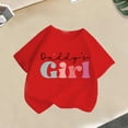 thumbnail image 2 of Économies d'Été! SROBPTY Garçons Filles T-Shirts à Manches Courtes Hauts, Été Garçons et T-Shirt à Col Rond à Manches Courtes pour Enfants Moyens et Grands Robe d'Été Décontractée à Demi-Manches Rouge, 12 Ans, 2 of 3