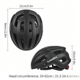 thumbnail image 3 of LIXADA HT003 Rechargeable Tail Light Bicycle Helmet with Detachable Goggles and Visor - PC Shell & High Density EPS Construction, 54-62cm Adjustable Head Circumference, Lightweight 306g Design -, 3 of 5