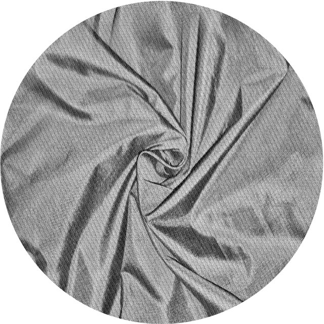 Ahgly Tapis Rond Lavable en Machine Intérieur Transitionnel Gris Nuage Gris, 5 Pieds Rond