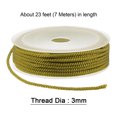 thumbnail image 2 of Unique Bargains Twisted Nylon Twine Thread Beading Cord 3mm 7M/23 Feet Extra Strong Braided Nylon String, Army Green, 2 of 6