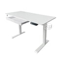 thumbnail image 1 of LJ 47” Electric Height Adjustable Sit-Stand Computer Desk - White, 1 of 5