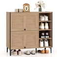 thumbnail image 1 of Costway Armoire de Rangement pour Chaussures avec Portes Rabattables, Tablettes Ajustables et Amovibles pour l'Entrée, 1 of 9
