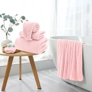 TopLLC Extra Large Bath Towel Shower Cap Set Of 3 Oversized Bath Sheet Super Soft Absorbent Bathroom Towel Set Microfiber Dry Shower Towel For Hotel Bath Gym Towels suits