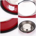 thumbnail image 3 of 2PCS Pet Cat Bowl with 2 Food Scoops Stainless Steel Non-slip Water Food Bowl For Cat, 3 of 10