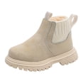 thumbnail image 1 of Gubotare Winter Shoes for Girls Baby Winter Snow Boots for Infant Boys Girls Toddler Water-Resistant First Walker Shoes Warm Lining Soft Sole Anti-Slip Size 6.5 (Beige,Toddler 6.5), 1 of 9