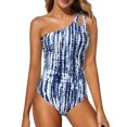thumbnail image 2 of TJAZFJPA 1 Piece Swimsuit Women Long Sleeve Plus Size Women One Shoulder 1 Piece Swimsuit for Women Bathing Suits Full Coverage Keyhole Swimwear Womens Swimsuits 1 Piece Racing, 2 of 8