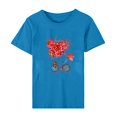 thumbnail image 4 of Meichang Chemises pour Femmes Joyeuse Saint-Valentin Hauts T-Shirts Graphiques Cœur en Bonbon Hauts Col Rond Coupe Ample Manches Courtes T-Shirts Saint-Valentin pour Femmes, 4 of 5