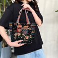 thumbnail image 1 of facefd Embroidered Handmade Women Shoulder Bag Travel Bag Gift Blue Yellow Owl, 1 of 8