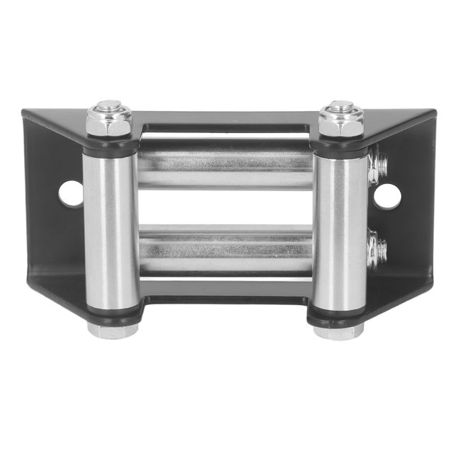 Winch Roller Fairlead, 4500LB Smoothly Operation 4 Way High Strength Steel Long Service Life Roller Cable Guide Oxidation For Industry