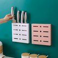 thumbnail image 1 of Wall-Mounted Adhesive Drain Knife Rack Holder Storage Container Cutlery Organizer for Kitchen, 1 of 8
