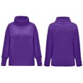 thumbnail image 4 of Babysbule Chandails pour Femmes Liquidation Chandail à Col Roulé Tricoté pour Femmes Manches Longues Élégant Décontracté Hauts, 4 of 6