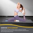 thumbnail image 4 of 2" Thick Tri-Fold Exercise Gym Mat with Carrying Handles, PU Leather Fitness Mat Gymnastics Yoga Tumbling Mat, 4 of 8